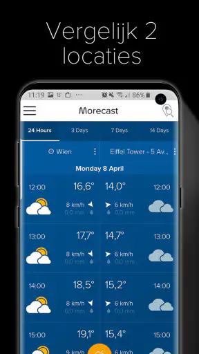 Weer & Weerradar - Morecast screenshot