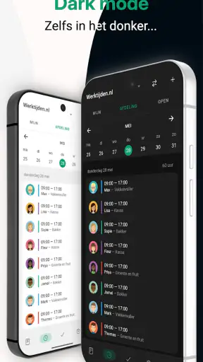 Werktijden screenshot