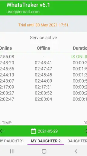 WhatsTraker screenshot