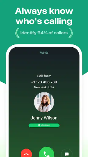 Who - Caller ID, Spam Block screenshot