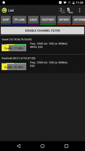 Wifi Analyzer Pro screenshot
