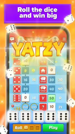 Yatzy Vacation dice game screenshot