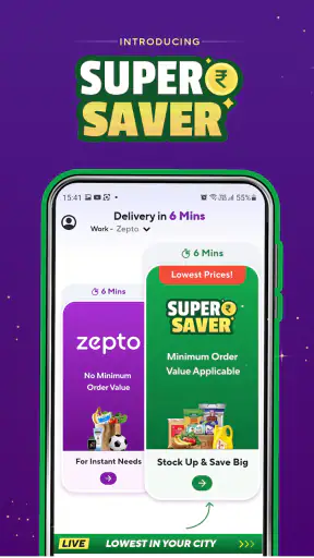 Zepto: Groceries in minutes screenshot