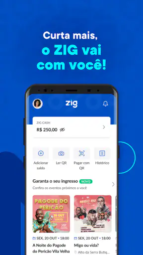 Zig: Ingressos e consumo fácil screenshot