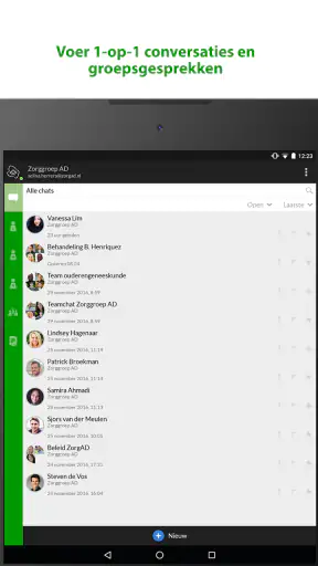 Zorg Messenger screenshot