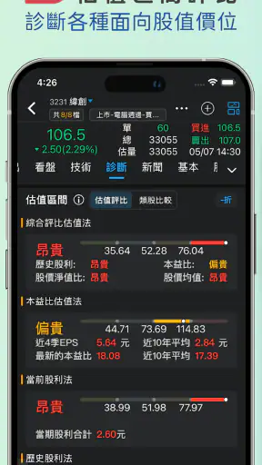三竹智選股-最強股市看盤與股票分析軟體 screenshot