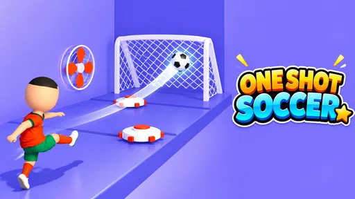 One Shot Soccer: Swipe & Score screenshot