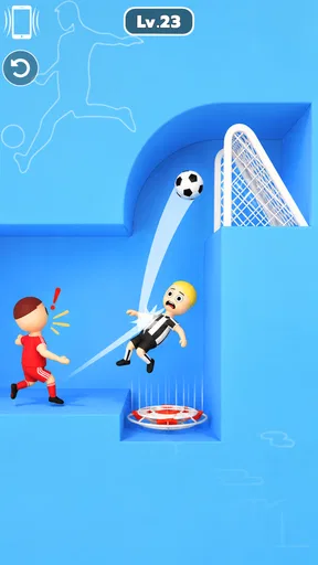 One Shot Soccer: Swipe & Score screenshot
