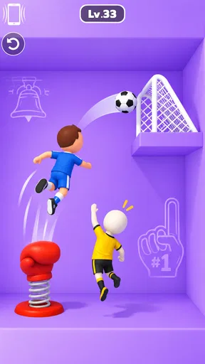 One Shot Soccer: Swipe & Score screenshot