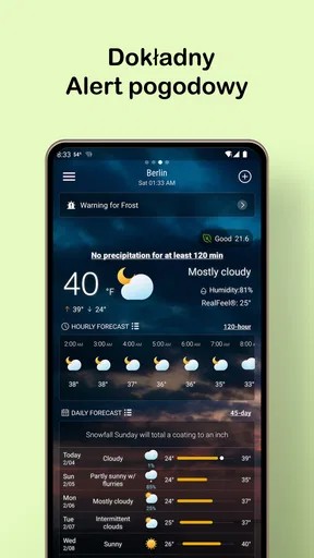 Lokalna prognoza pogody screenshot