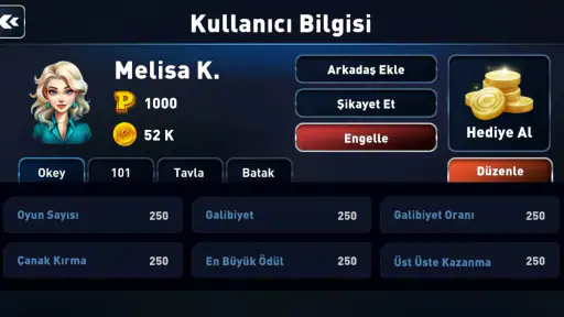 101 Okey Oyna - Sesli Muhabbet screenshot