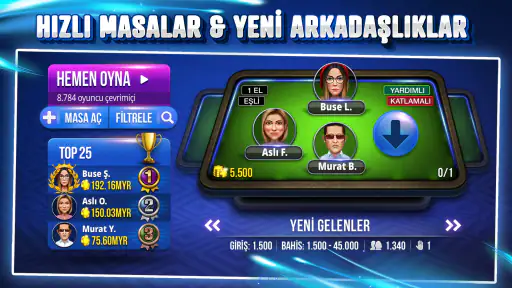 101 Yüzbir Okey Extra - Online screenshot