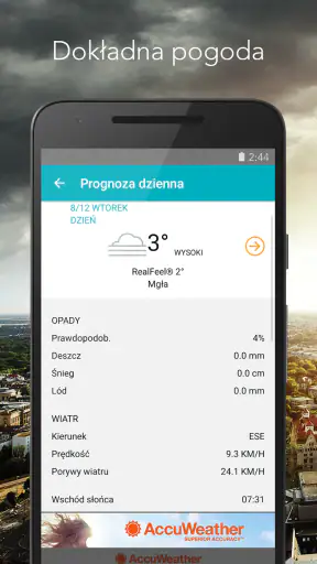 AccuWeather lokalna pogoda screenshot
