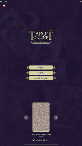 Advanced Tarot Online screenshot