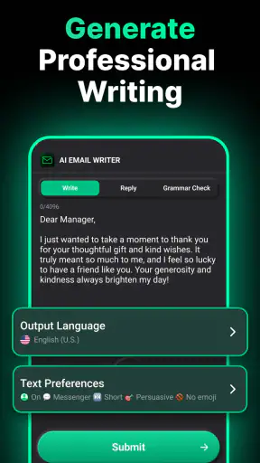 AI Email Assistant screenshot