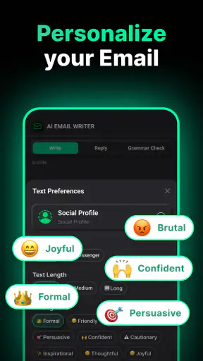 AI Email Assistant screenshot