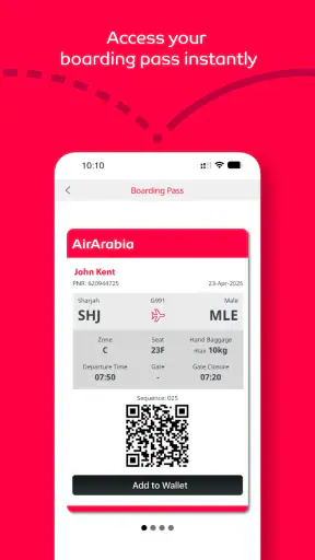 Air Arabia (official app) screenshot