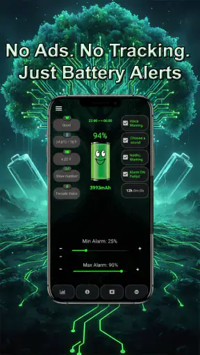 Alarm baterii PRO screenshot