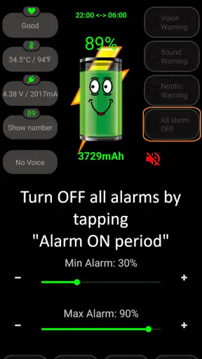 Alarm baterii PRO screenshot