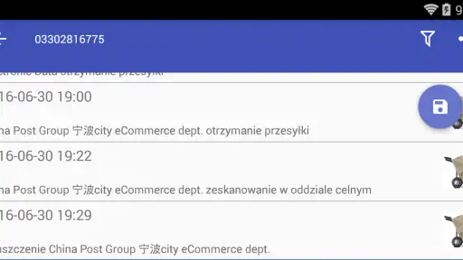 AliPaczka śledzenie przesyłek screenshot