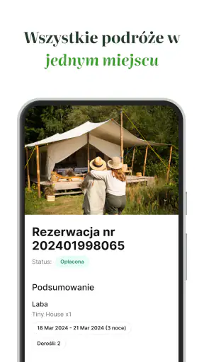 AlohaCamp - Noclegi w Naturze screenshot