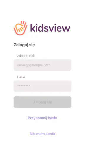 Aplikacja i dziennik Kidsview screenshot
