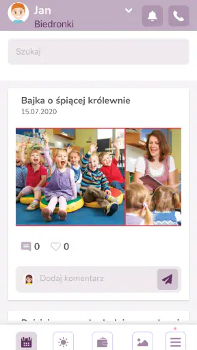 Aplikacja i dziennik Kidsview screenshot