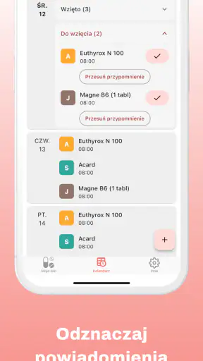 Aptecznik: organizer leków screenshot