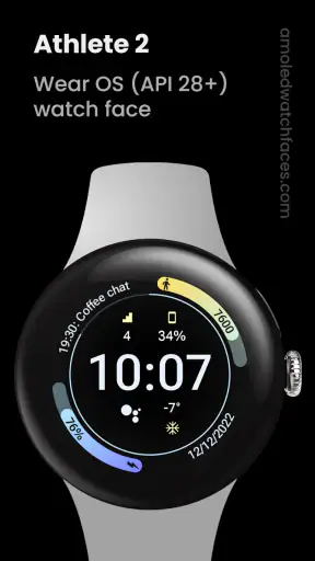 Athlete 2: Watch face screenshot