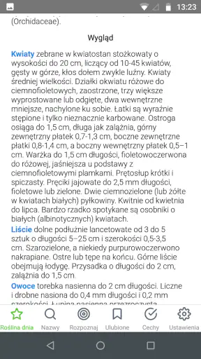 Atlas roślin offline screenshot