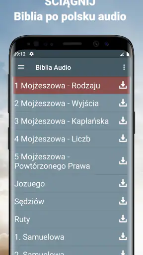 Audio Biblia po polsku mp3 screenshot