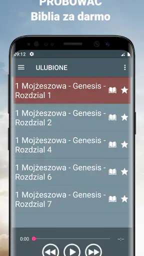 Audio Biblia po polsku mp3 screenshot