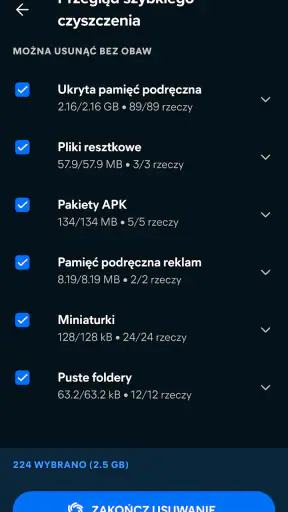 Avast Cleanup — Czyszczenie screenshot