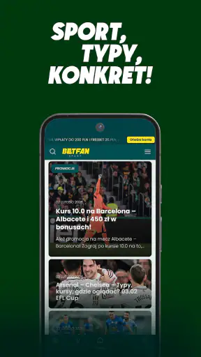 BETFAN Sport piłka nożna newsy screenshot