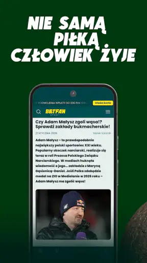 BETFAN Sport piłka nożna newsy screenshot