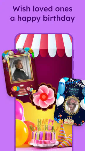 Birthday Photo Frame Maker screenshot