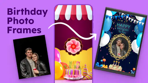Birthday Photo Frame Maker screenshot