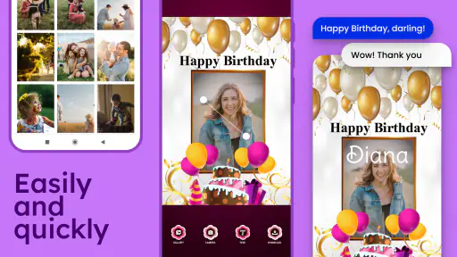 Birthday Photo Frame Maker screenshot