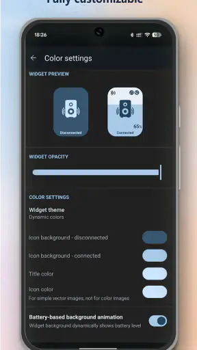 Bluetooth Audio Connect Widget screenshot
