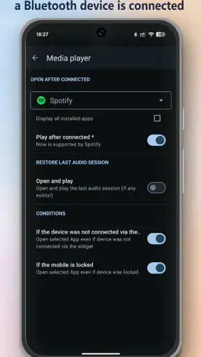 Bluetooth Audio Connect Widget screenshot