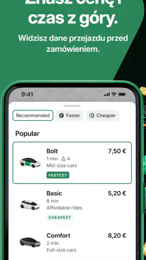Bolt: Zamów przejazd 24/7 screenshot