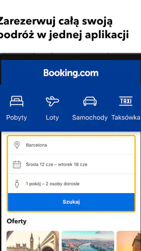 Booking.com Rezerwacja Hoteli screenshot