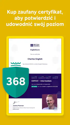 British Council EnglishScore screenshot