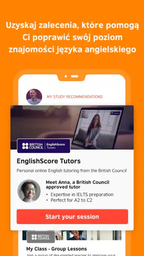 British Council EnglishScore screenshot