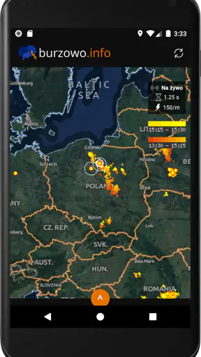 Burzowo.info - Mapa burzowa screenshot