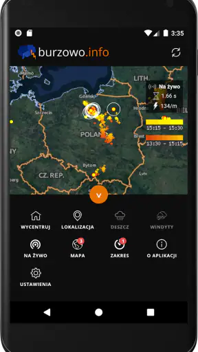 Burzowo.info - Mapa burzowa screenshot