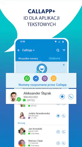 Callapp: ID i nagrywanie tel screenshot