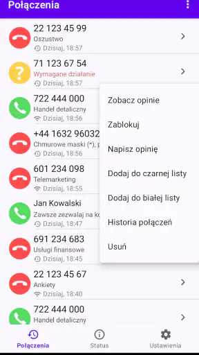Callfilter.app screenshot