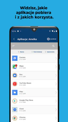 CALMEAN Control Center screenshot