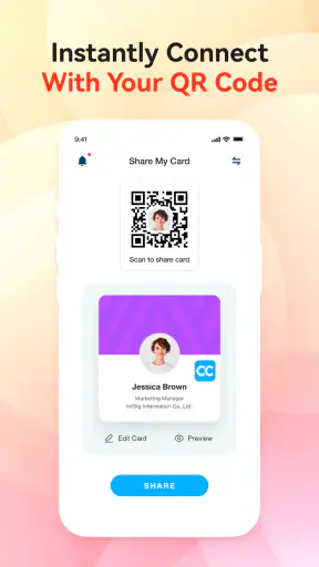 CamCard-AI Scanner, Transcribe screenshot